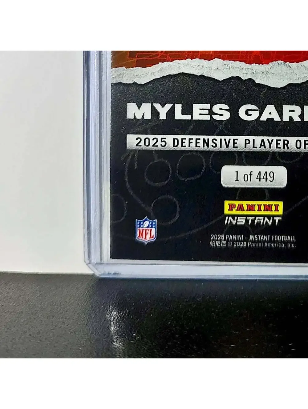 Myles Garrett 2025 Panini NFL Defensive Player of the Year Card Browns 1 of 449